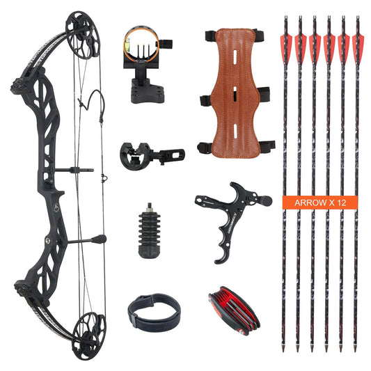 Adults Hunting Compound Bow 19-70lbs Left Right Hand Beginner Outdoor Shooting