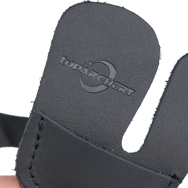 Archery Finger Protect Guard Leather Finger Tab Finger Protector Shooting Practice Gear