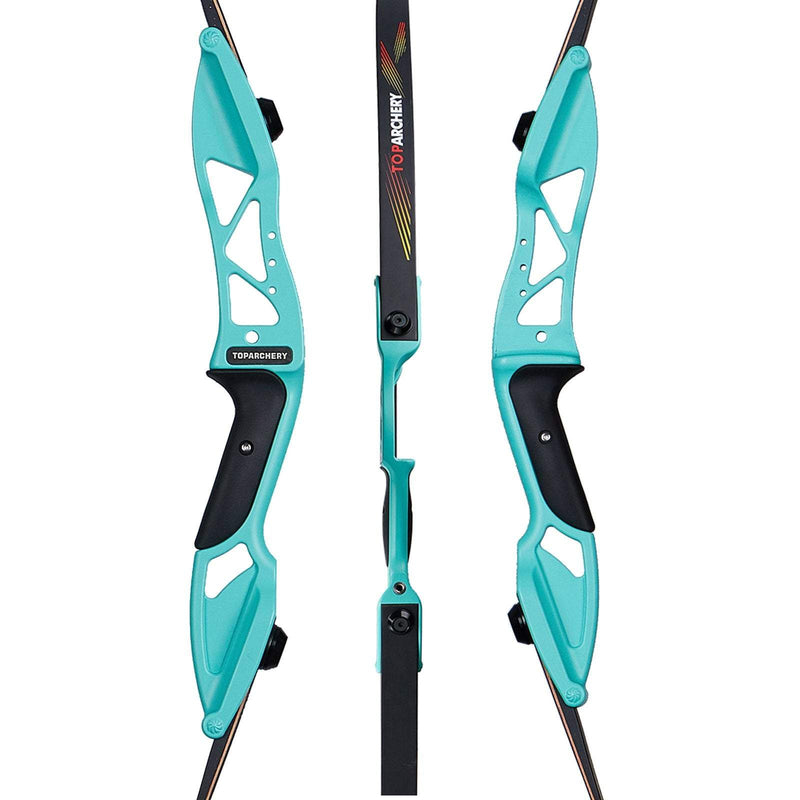 56" Archery Takedown Recurve Bow and Arrow Set Right Hand Green Competition Bow for Beginner 18-50lbs