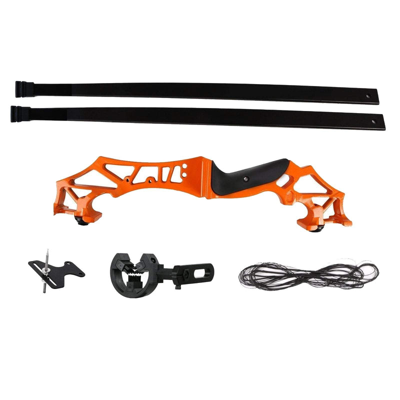 53" Archery Straight Bow Takedown Right Handed Bow Aluminum Alloy Riser 20/30/40/55lbs