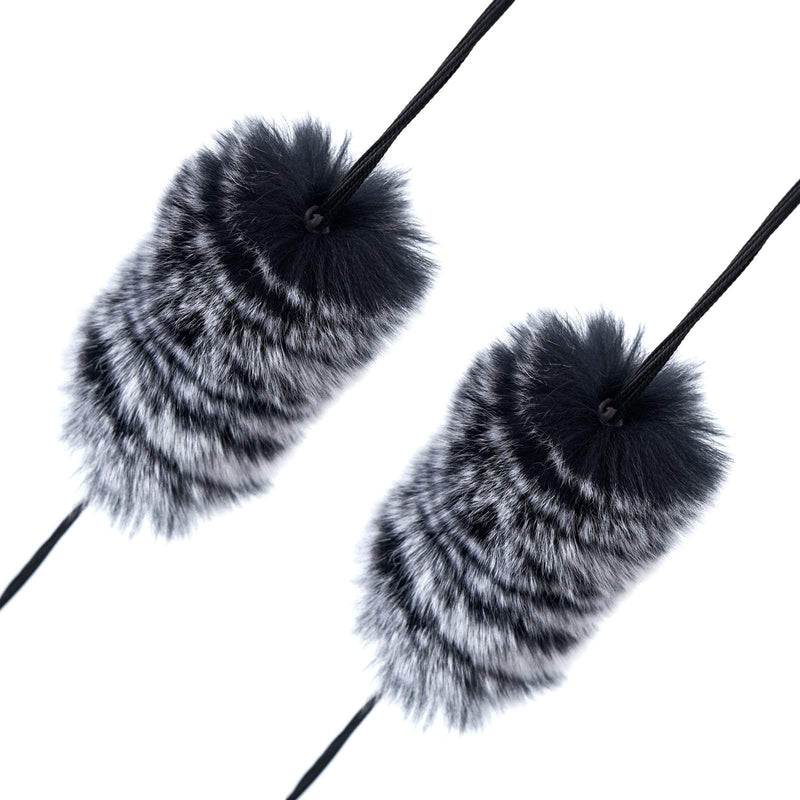 Archery Otter Hide Bow String Silencer Self-adhesive Fur Arrow Rest Bow Limbs Silencer Pads Kit