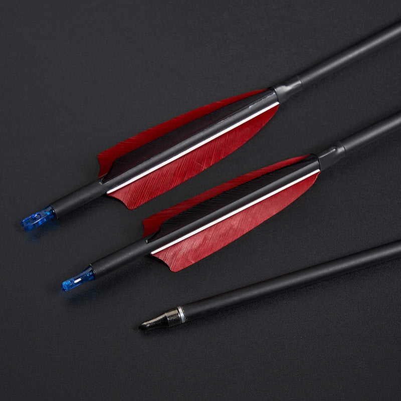 Archery 62" ILF Recurve Hunting Bow Set Aluminum Alloy Riser Right Handed Bow with 12pcs Ture Feather Arrows 25-60lbs