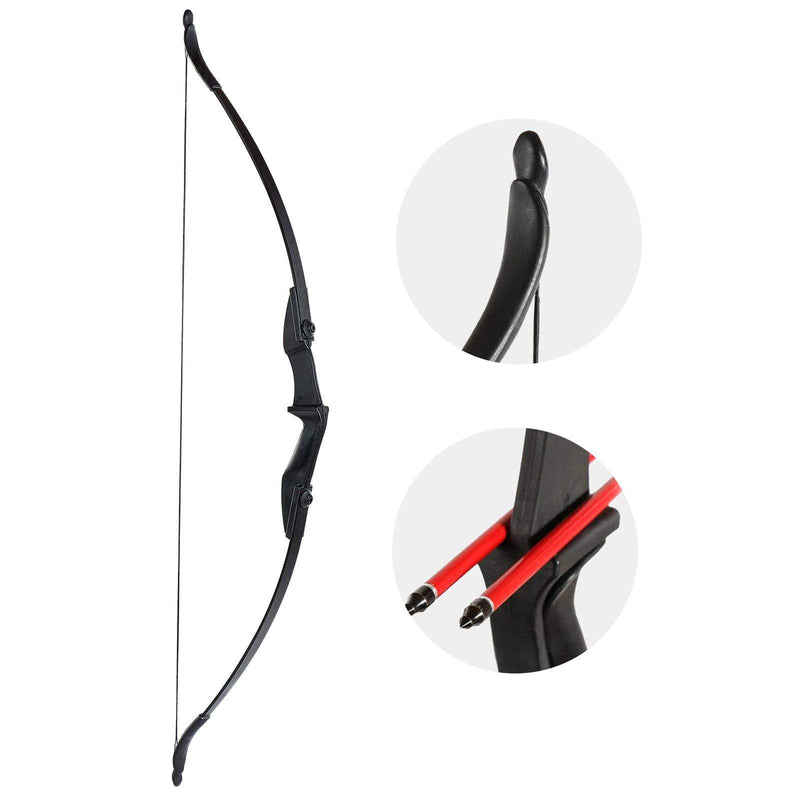 Archery 57" Ambidextrous Takedown Recurve Bow Set for Beginner Teenagers Practice Left Right Hand 20-40lbs