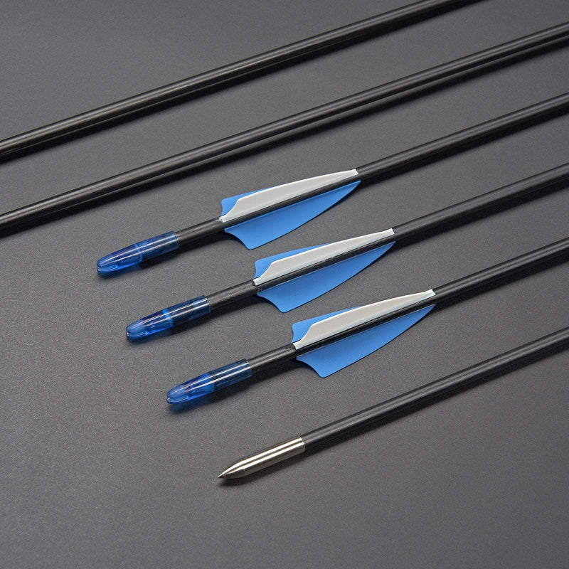 57" Archery Takedown Recurve Bow and Arrow Set with Target Papers 20/30/40lbs