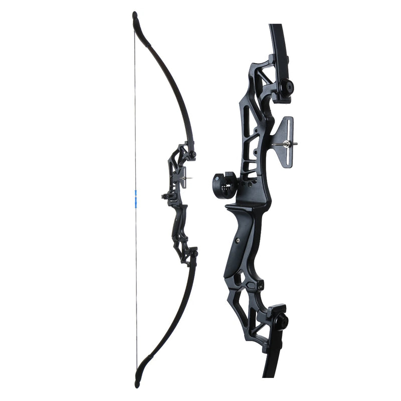 53" Archery Beginner Takedown Recurve Bow Set Right Hand Practice Bow 20/30/40/55lbs