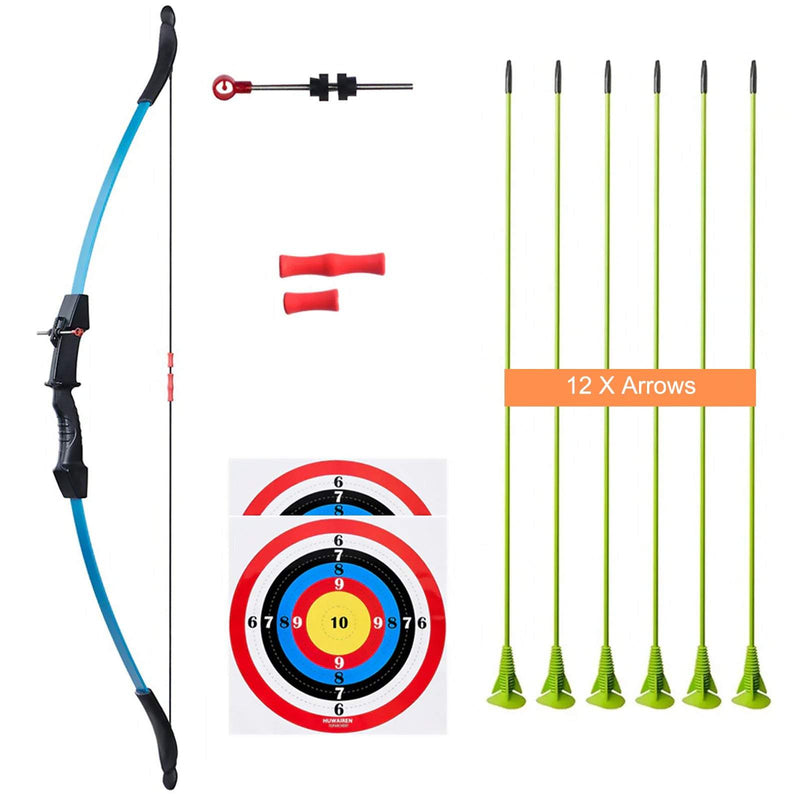 45" Kids Bow and Arrow Set Takedown Recurve Bow Gift for Children Practice Game