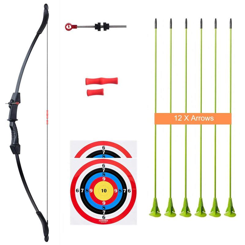 45" Kids Bow and Arrow Set Takedown Recurve Bow Gift for Children Practice Game