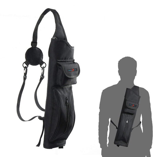 Archery Quiver Adjustable Waterproof Back Quiver Canvas Arrow Bag