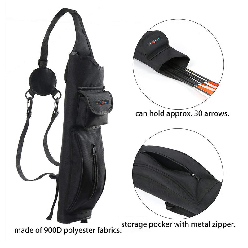 Archery Quiver Adjustable Waterproof Back Quiver Canvas Arrow Bag