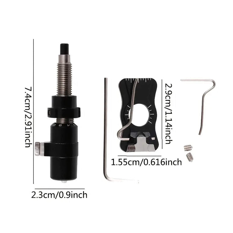 Archery Recurve Bow Arrow Rest and Arrow Plunger Set Left/Right Hand Competition Accessories