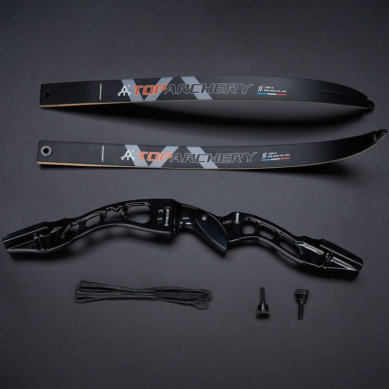 Archery 62" Beginners Competition Recurve Bow RH with Bow Sight Set 20-40lbs