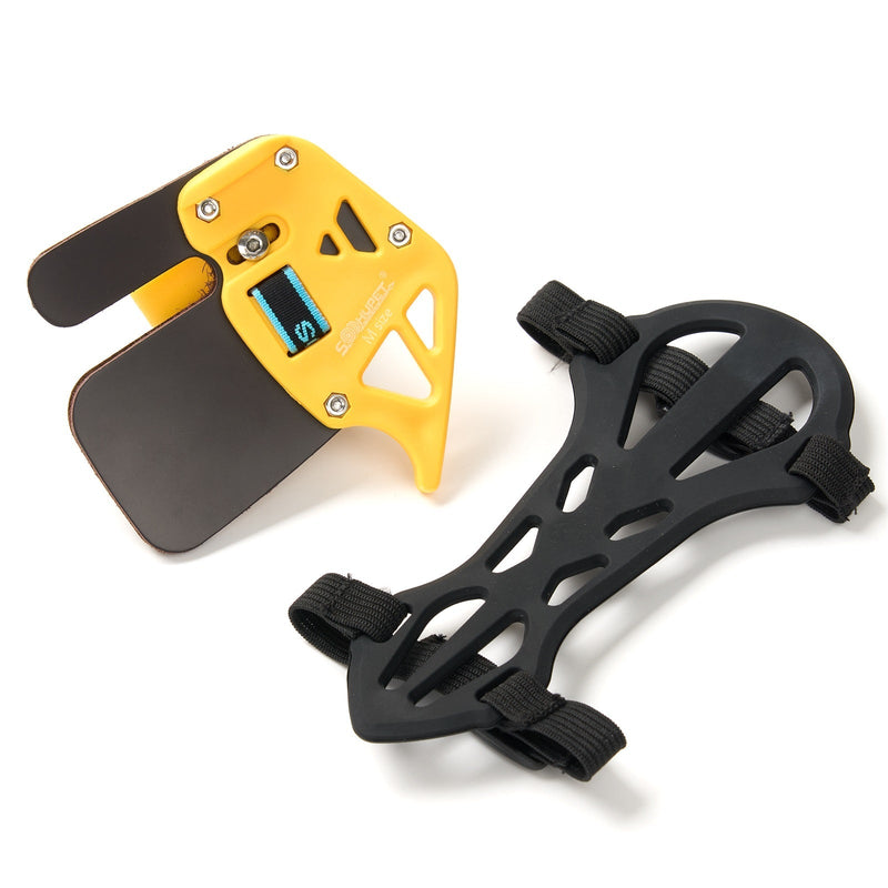 Archery Finger Tab and Arm Guard Set for Target Competition Training