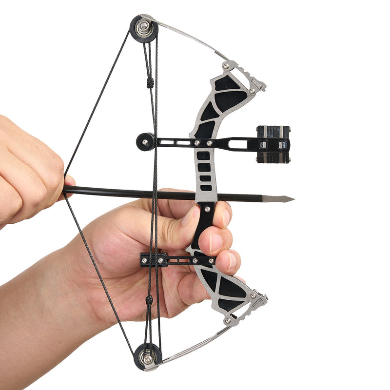 Archery 9.5 inch Mini Compound Bow Set RH for Sports Entertainment Fun
