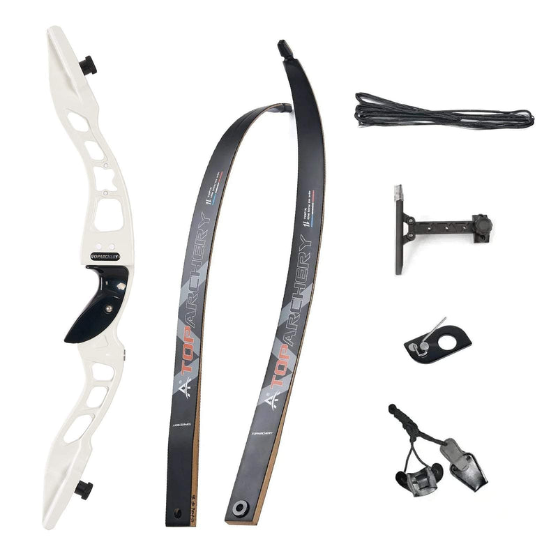 Archery 62" Beginners Competition Recurve Bow RH with Bow Sight Set 20-40lbs