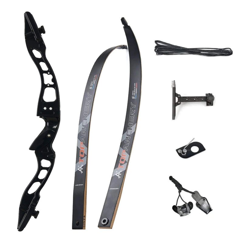 Archery 62" Beginners Competition Recurve Bow RH with Bow Sight Set 20-40lbs