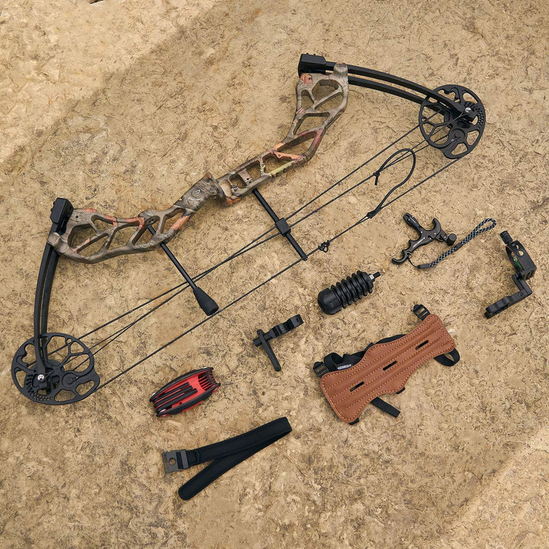 Adults Hunting Compound Bow 19-70lbs Left Right Hand Beginner Outdoor Shooting
