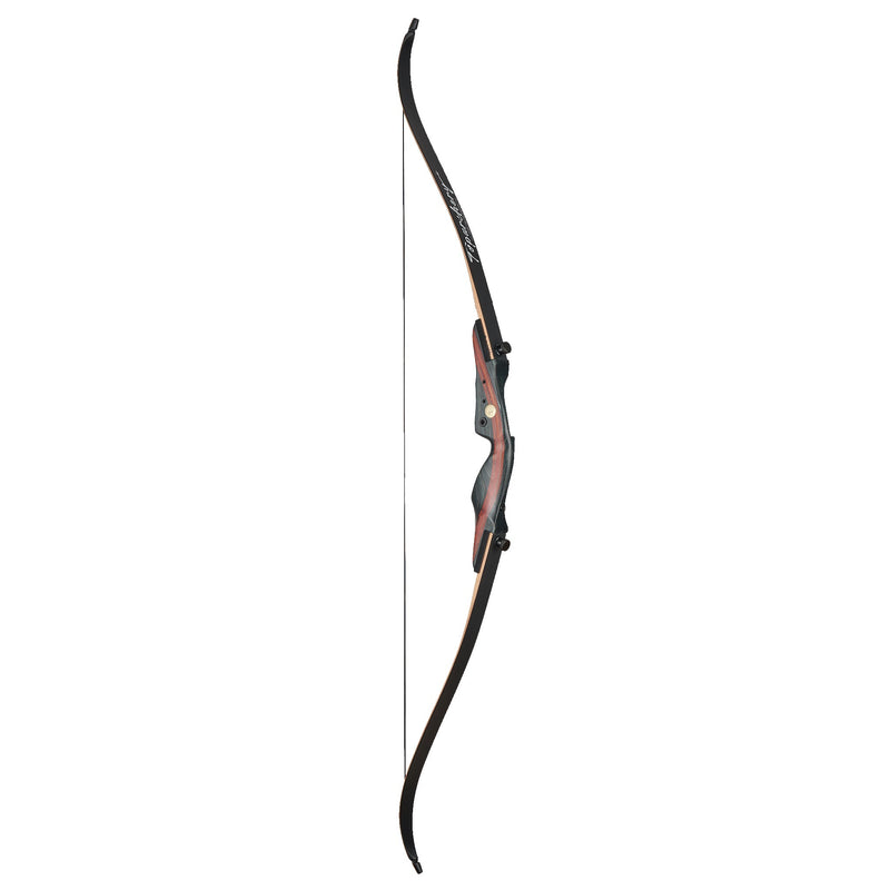 Archery 62" Takedown Recurve Bow RH Wood Laminated Bow for Target Practice Shooting 20-50 LBS