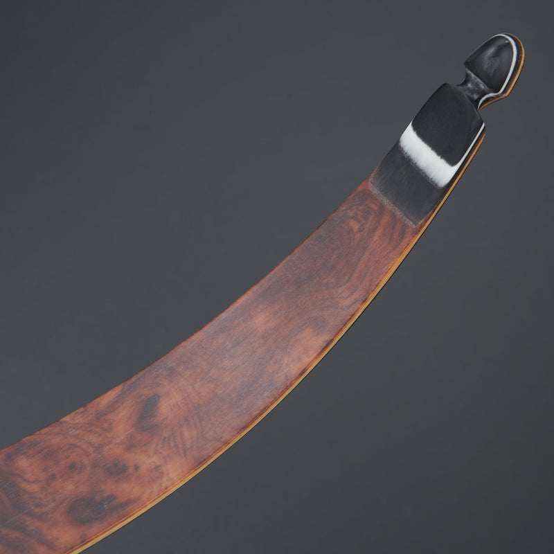 60" Archery Hunting Bow RH Wood Laminated Recurve Bow with Arrows Set 20-60lbs