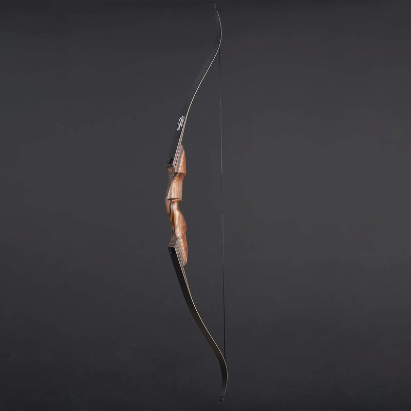 Archery 60" Hunting Bow Takedown Recurve Wood Laminated Bow RH 20-60lbs