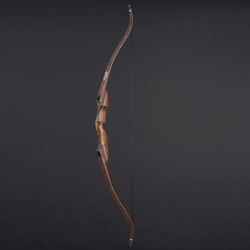 TopArchery 60" Hunting Bow RH Takedown Recurve Wood Laminated Bow 20-60lbs