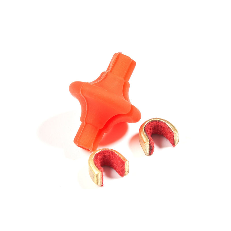 Archery Lip Beads Arrow Nocks Locating Kissing Button With 2pcs Copper Buckles Shooting Accessory