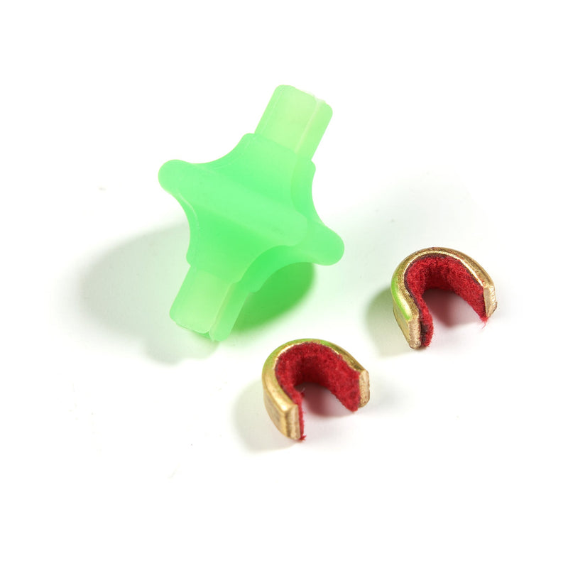 Archery Lip Beads Arrow Nocks Locating Kissing Button With 2pcs Copper Buckles Shooting Accessory