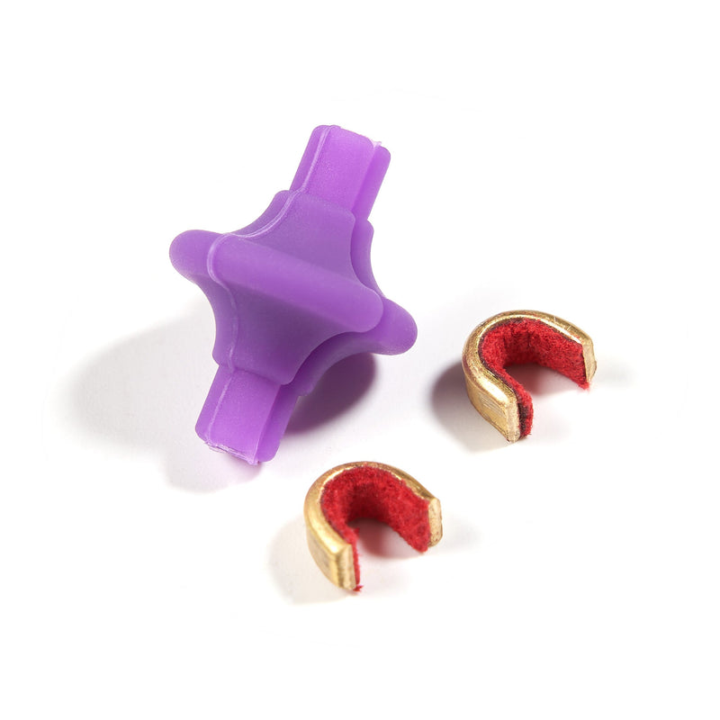 Archery Lip Beads Arrow Nocks Locating Kissing Button With 2pcs Copper Buckles Shooting Accessory