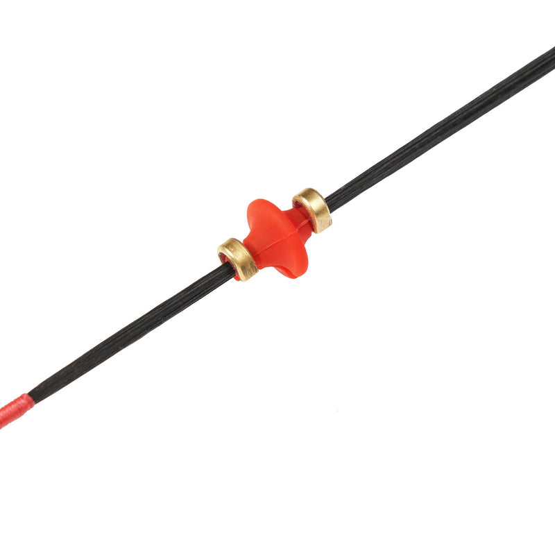 Archery Lip Beads Arrow Nocks Locating Kissing Button With 2pcs Copper Buckles Shooting Accessory