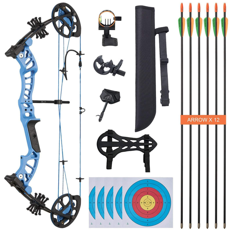 TopArchery 25" Youth Compound Bow Kit 10-30lbs RH