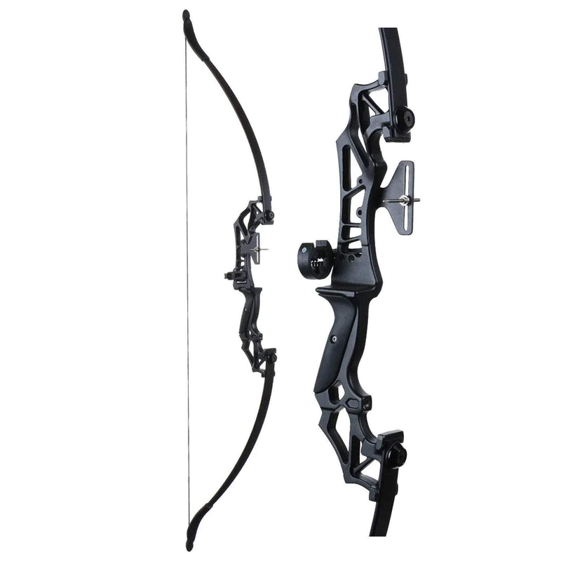 Archery 53" Takedown Recurve Bow and Arrows Set Right Hand Bow with Adjustable Arrow Tube 20/30/40/55lbs