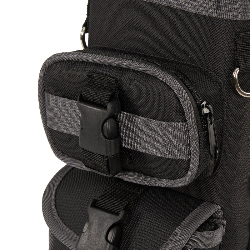 TOPARCHERY Waterproof Back Arrow Quiver with Accessory Pockets Adjustable Harness System