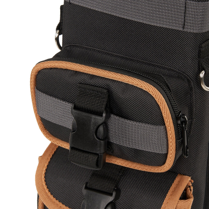 TOPARCHERY Waterproof Back Arrow Quiver with Accessory Pockets Adjustable Harness System