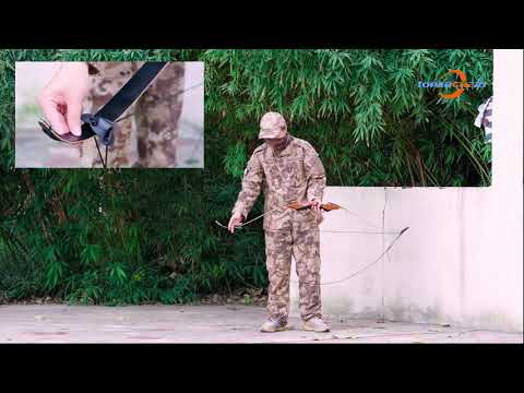 Archery Bow Stringer Black Install Tool Rope Bow String Accessories for Recurve Bow