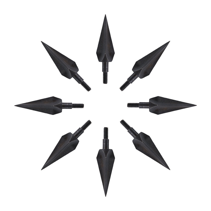 12Pcs 3-Blades Thread Arrowhead 150Grain Broadhead Archery Arrow Tips Points