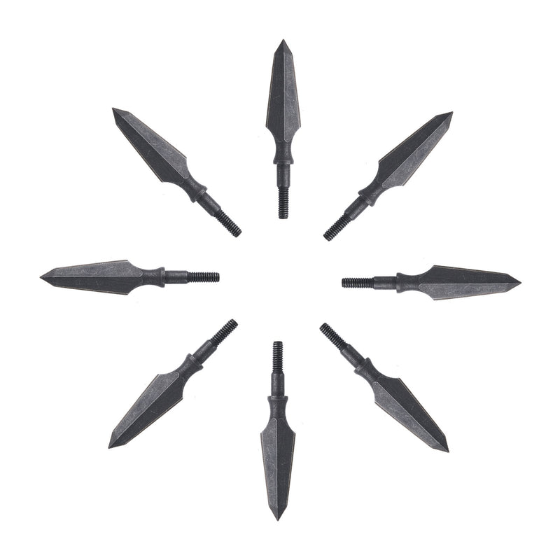 12Pcs Archery Arrowheads Target Hunting Sharp Broadhead Carbon Steel Arrow Tip for Recurve Compound Bow