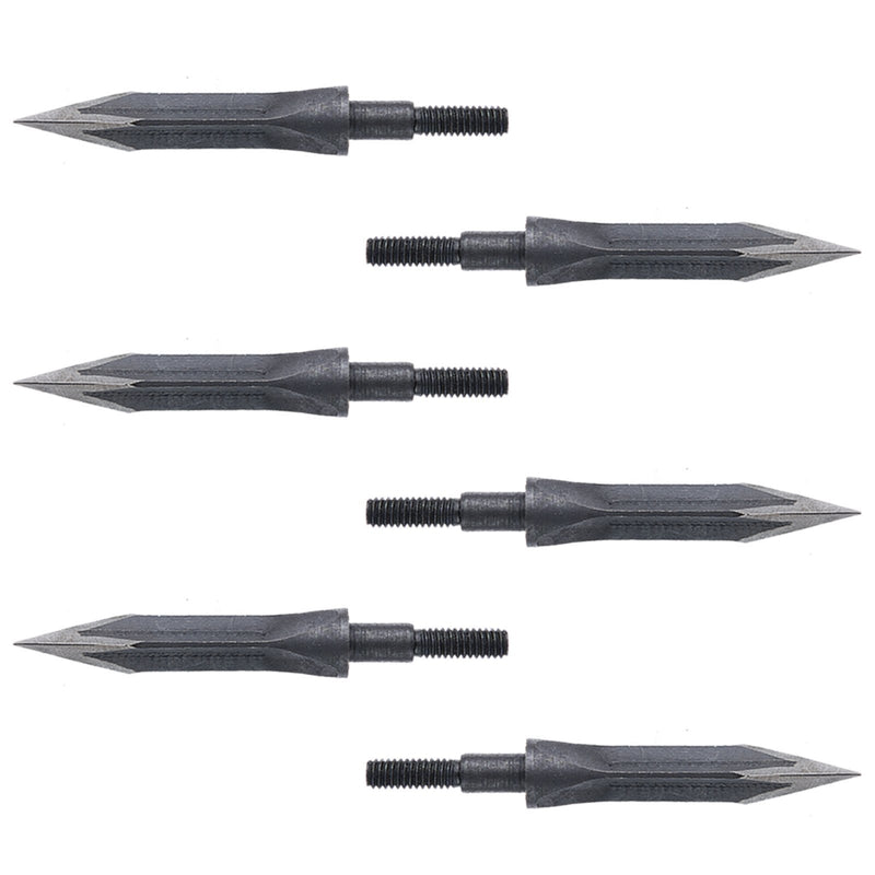 12Pcs 125Grain Carbon Steel Arrow Tip 3 Blades Traditional Hunting Arrowhead Arrow Point