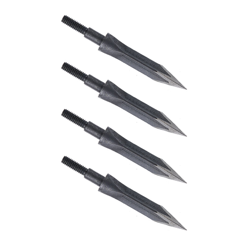 12Pcs 125Grain Carbon Steel Arrow Tip 3 Blades Traditional Hunting Arrowhead Arrow Point