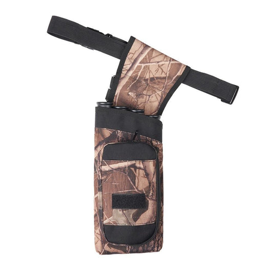 4-Tube Mini Archery Arrow Quiver Camouflage Back Waist Arrow Bag with Belt