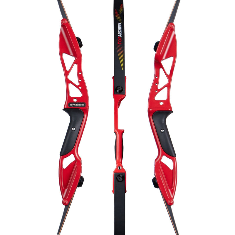 Archery 56" Beginners Competition Bow Right Handed Takedown Recurve Bow with Bow Sight Arrow Rest