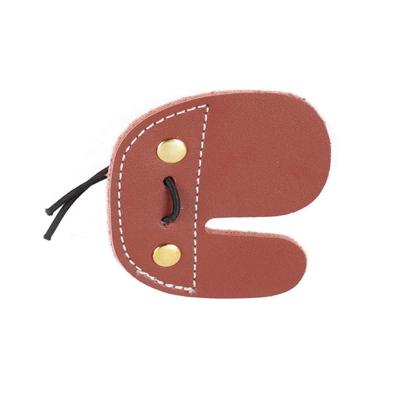 Archery Protective Finger Guard Double Layer Leather Finger Tab