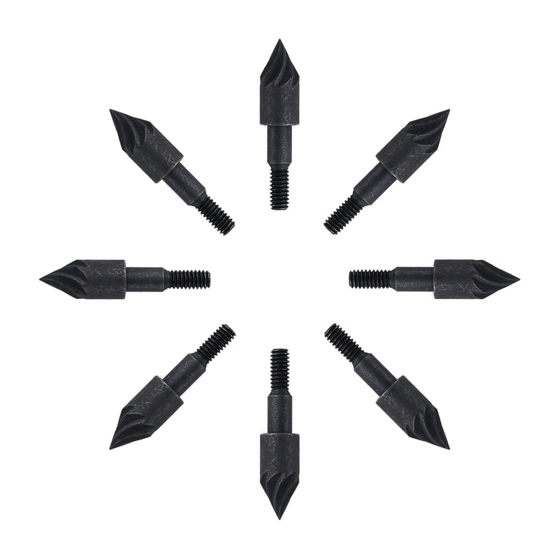 12Pcs Diameter 7.9mm Sharp Arrow Point Archery Carbon Steel Broadhead 100Grain Arrowheads Tips