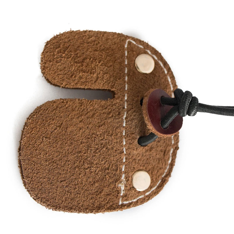 Archery Double Layer Finger Tab Leather Finger Guard Protector