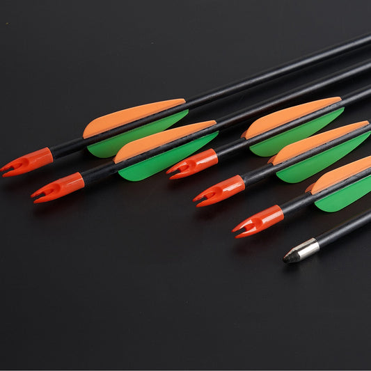 12 Pack 28" Kids Fiberglass Arrows Spine 700 Archery Youth Arrows