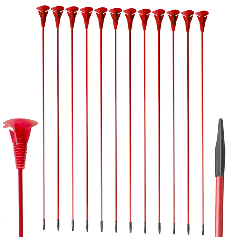 12pcs 25" Archery Sucker Arrows Children Practice Fiberglass Arrows