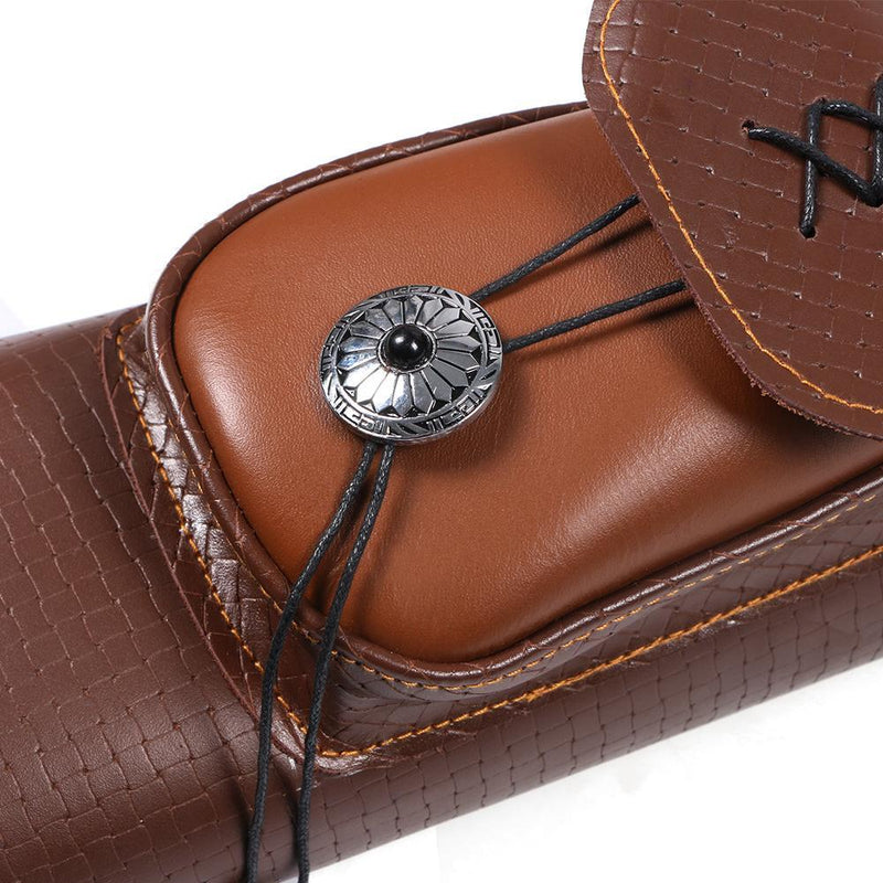 Traditional Shoulder Back Quiver Archery Leather Arrow Holder with Handmade Adjustable Straps Belt Brown