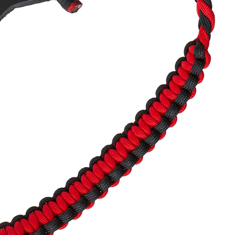 Archery Nylon Braided Paracord Compound Bow Adjustable Wrist Sling Strap with Leather