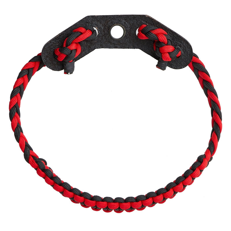 Archery Nylon Braided Paracord Compound Bow Adjustable Wrist Sling Strap with Leather