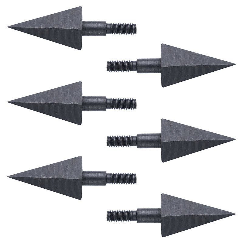 12Pcs 115Grain Black Screw-in Broadheads Archery Arrow Heads Arrow Tips