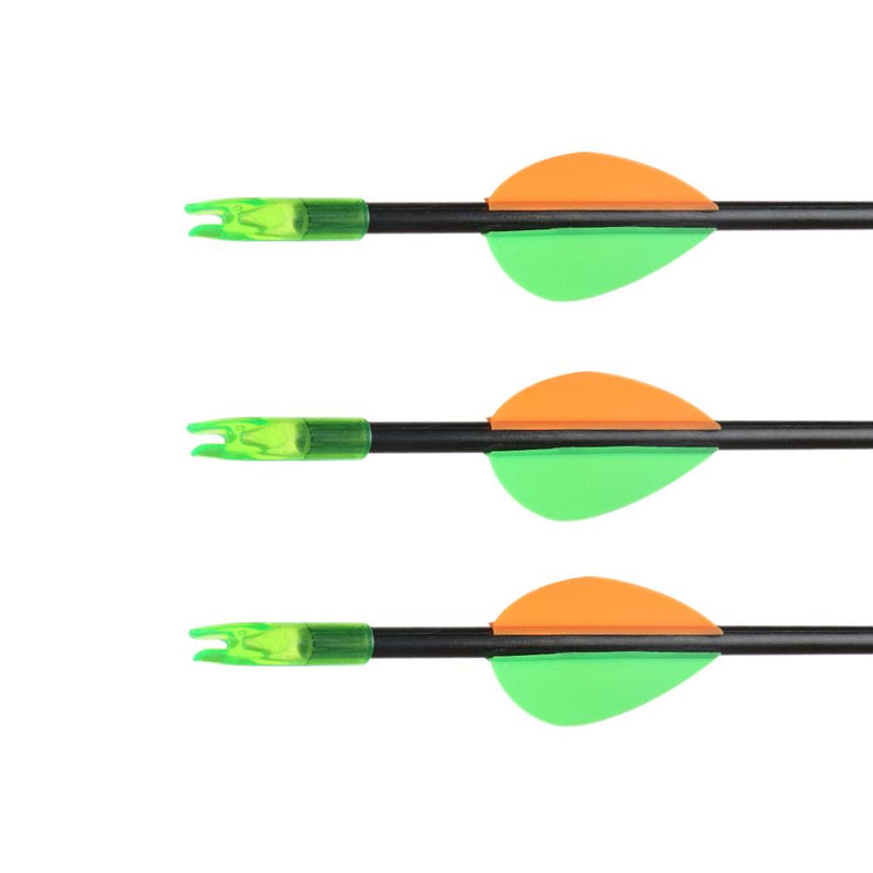 6Pcs Archery Suction Cup Arrows 6mm Fiberglass Shaft Safety Children Sucker Arrows