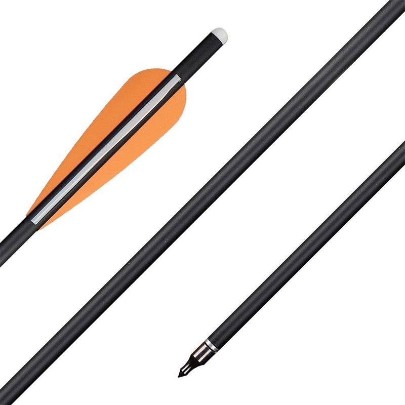 12pcs 18 Inch Carbon Crossbow Arrows Archery Arrows with 4" Vanes and Replaceable Tips